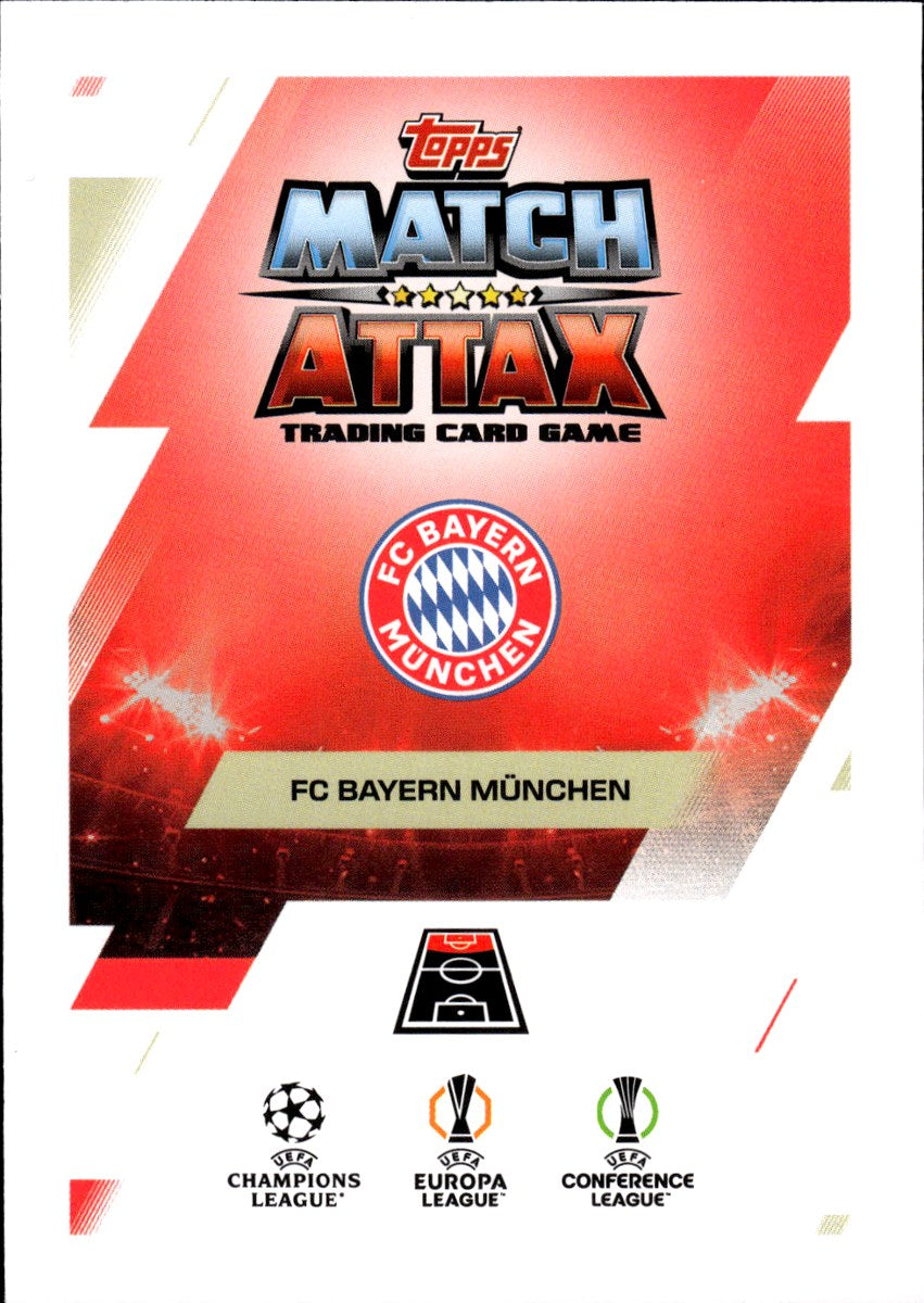 Michael Olise – Bayern München · 2025-26 Topps Match Attax UEFA Club Competitions #168 – back