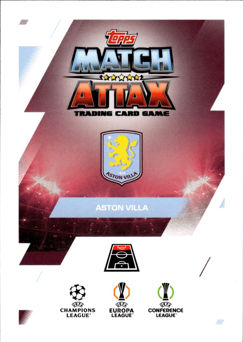 Morgan Rogers – Aston Villa · 2025-26 Topps Match Attax UEFA Club Competitions #88 – back