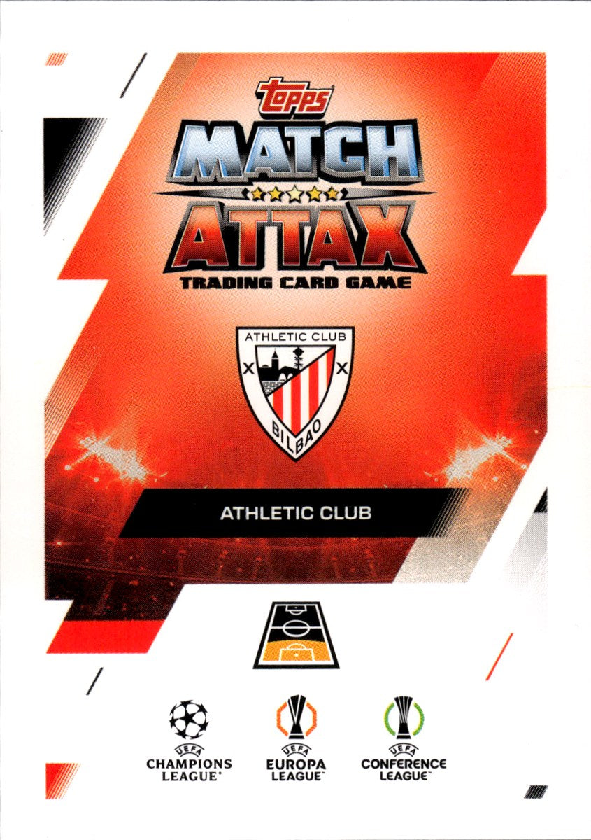 Daniel Vivian – Athletic Club · 2025-26 Topps Match Attax UEFA Club Competitions #305 Attax Debut – back