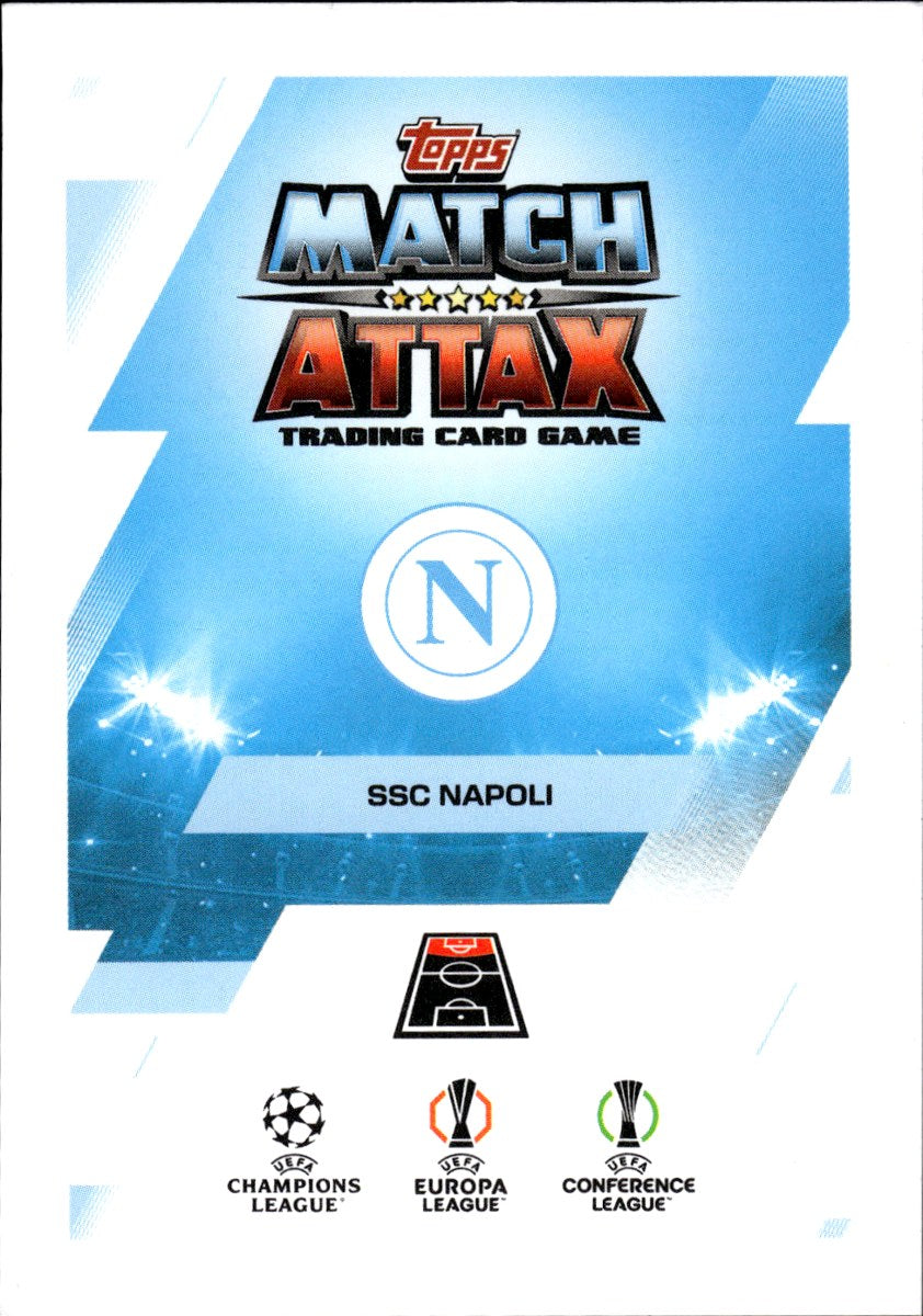 Romelu Lukaku – Napoli · 2025-26 Topps Match Attax UEFA Club Competitions Stealth Strike – back