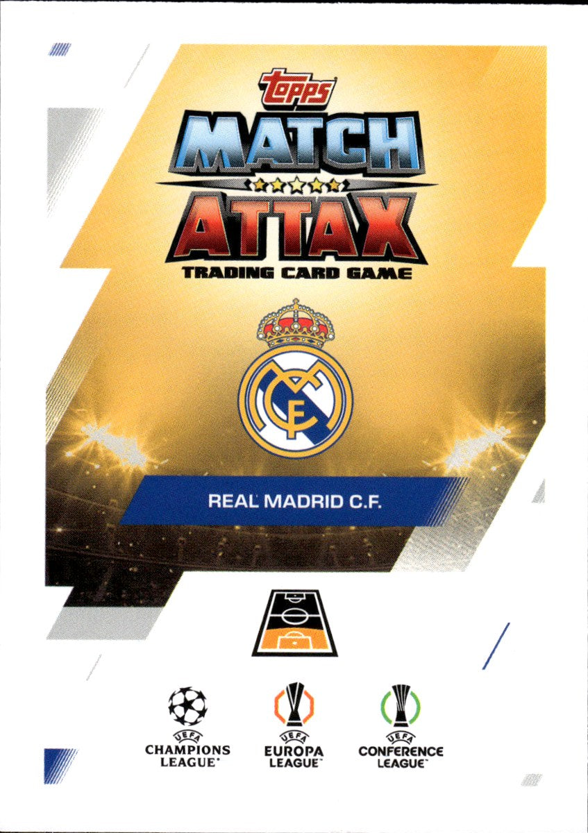 Daniel Carvajal – Real Madrid · 2025-26 Topps Match Attax UEFA Club Competitions #352 Cup Champion – back