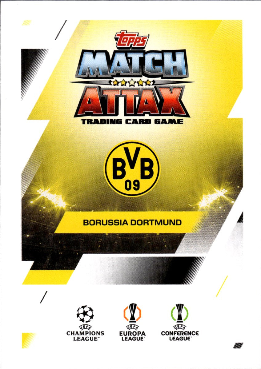 Borussia Dortmund Team Badge · 2025-26 Topps Match Attax UEFA Club Competitions #190 – back