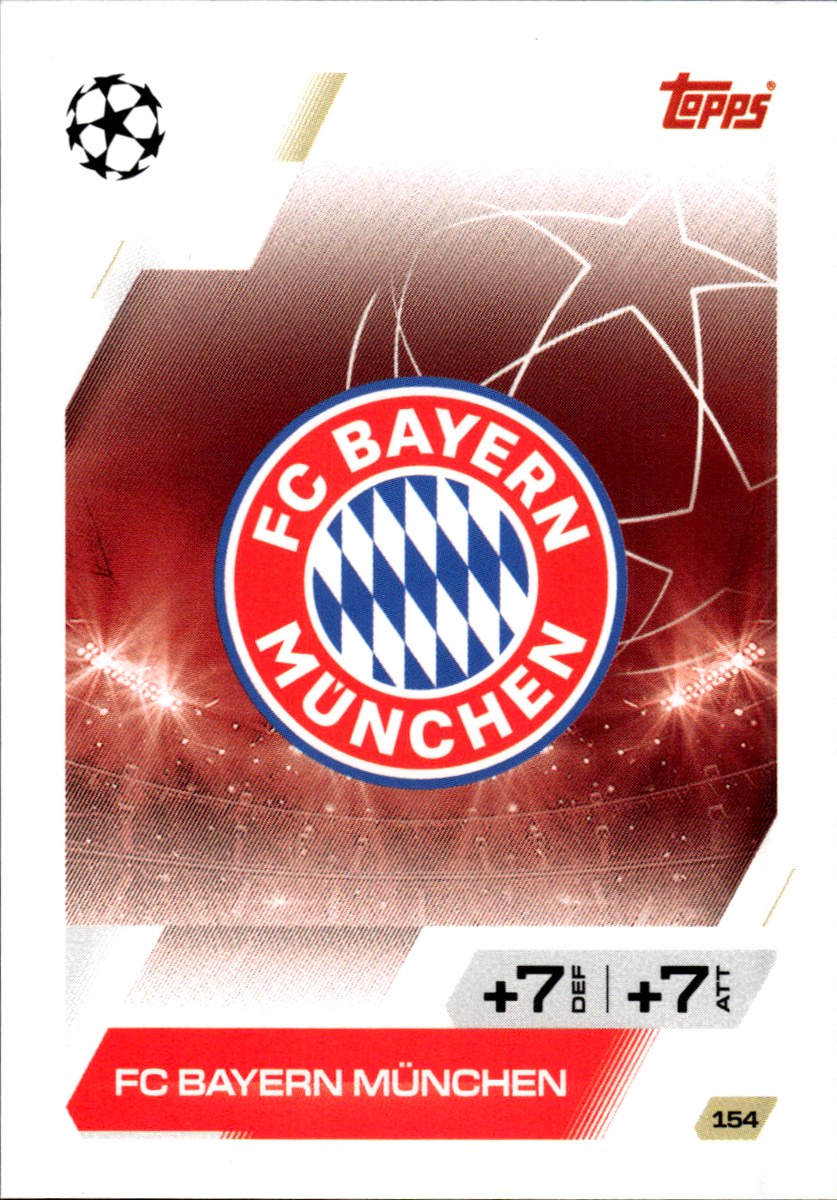 Bayern München Team Badge · 2025-26 Topps Match Attax UEFA Club Competitions #154 – front