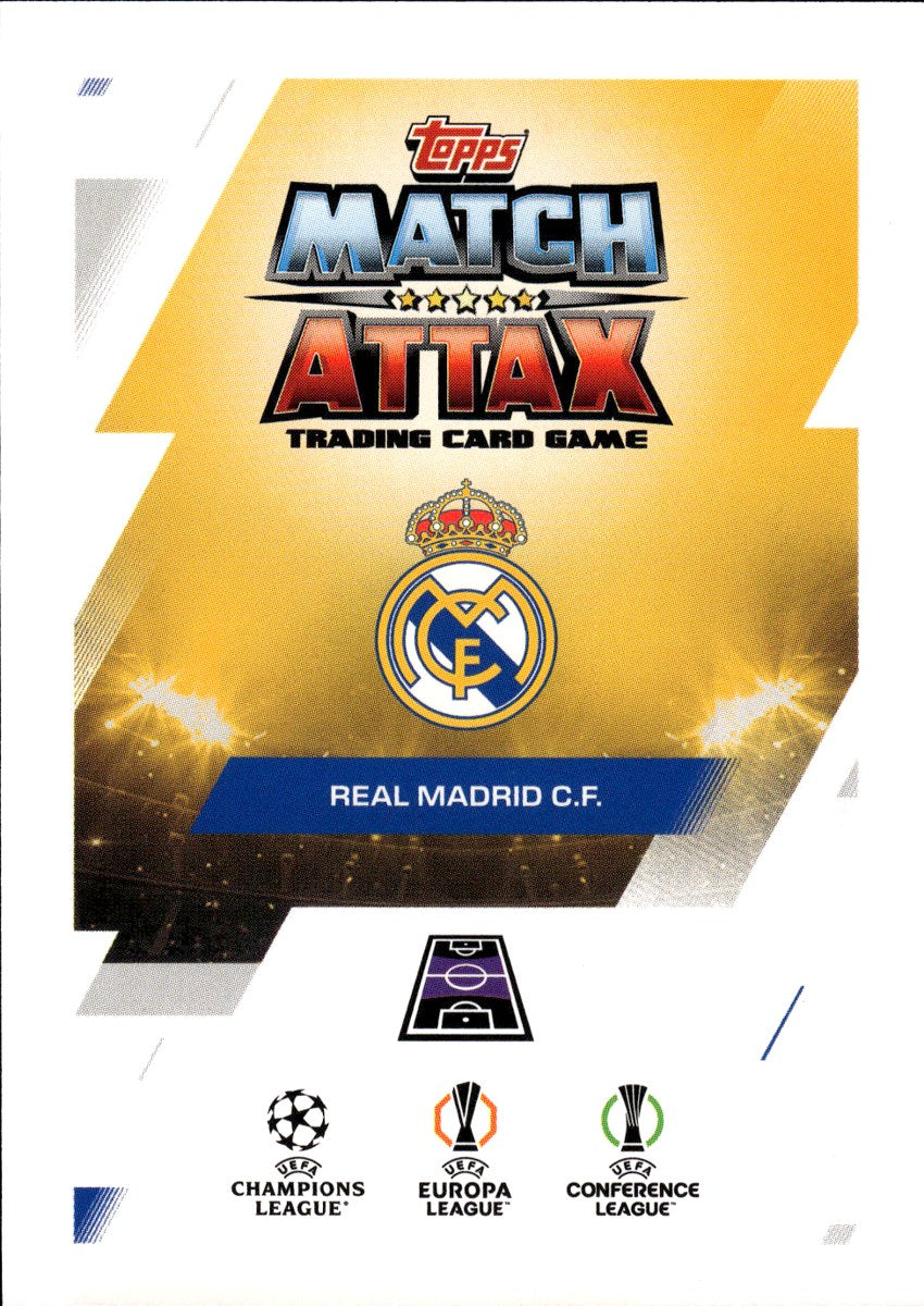 Federico Valverde – Real Madrid · 2025-26 Topps Match Attax UEFA Club Competitions #129 – back