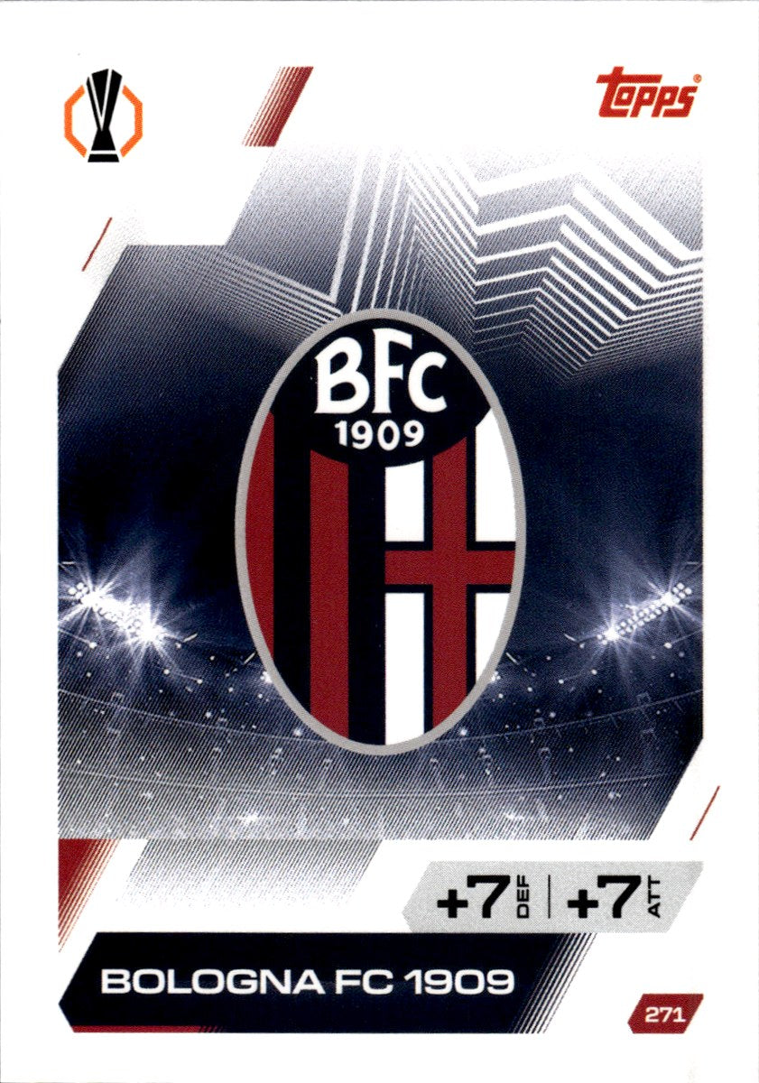 Bologna Team Badge · 2025-26 Topps Match Attax UEFA Club Competitions #271 – front