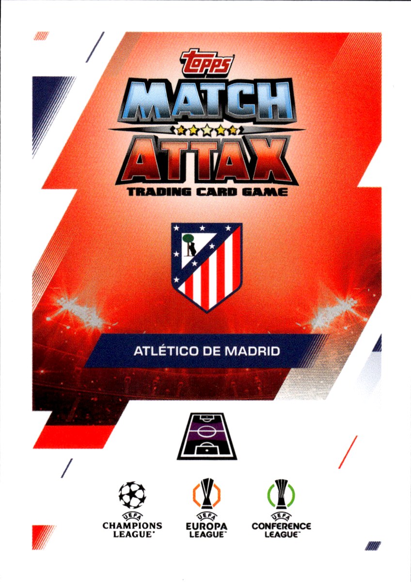 Conor Gallagher – Atlético Madrid · 2025-26 Topps Match Attax UEFA Club Competitions #140 – back