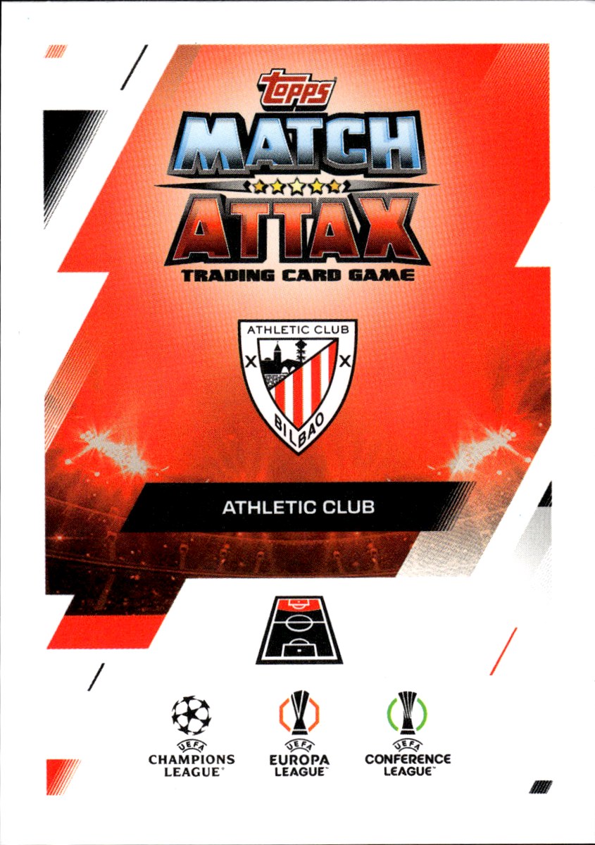 Nico Williams – Athletic Club · 2025-26 Topps Match Attax UEFA Club Competitions Stealth Strike – back