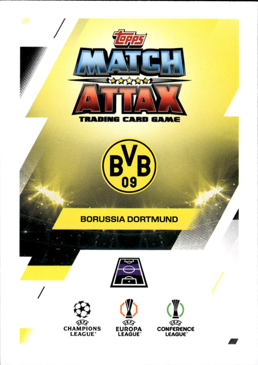 Emre Can – Borussia Dortmund · 2025-26 Topps Match Attax UEFA Club Competitions #331 Man of the Match Wildcard – back