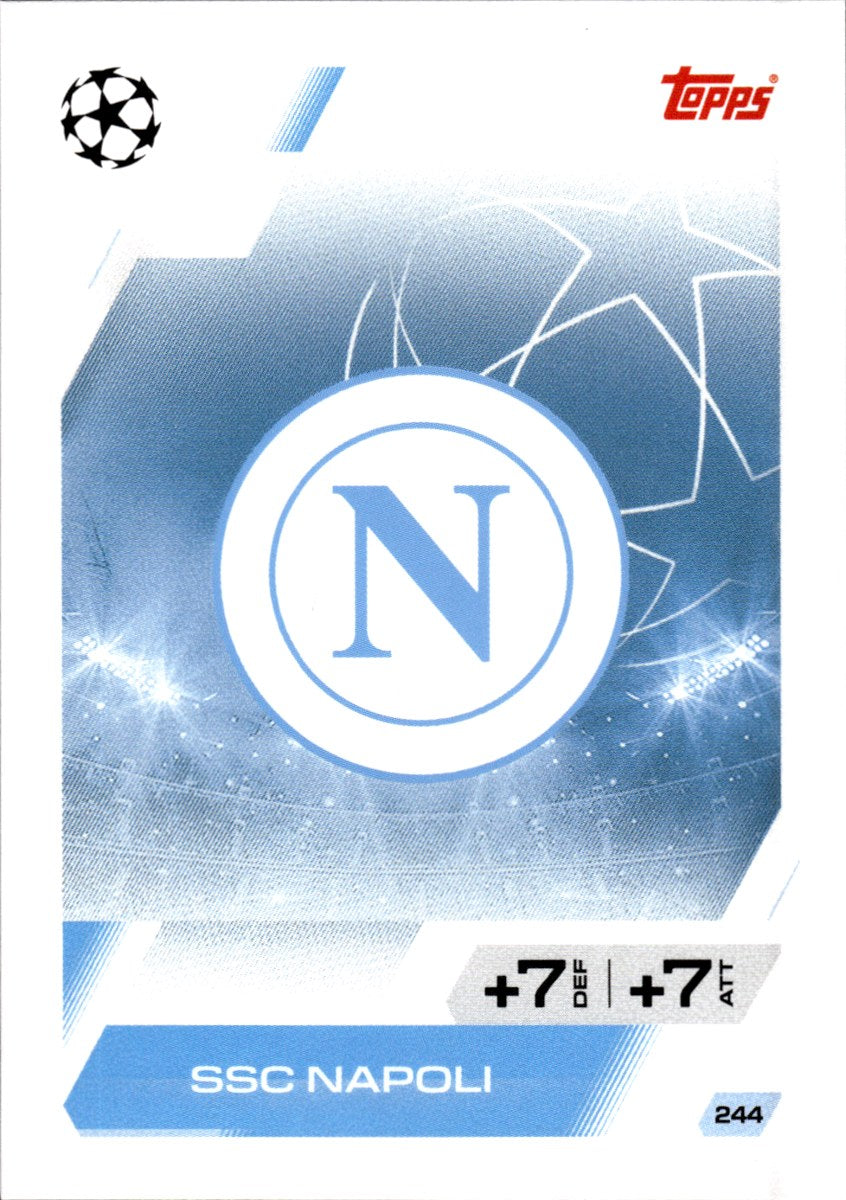 Napoli Team Badge · 2025-26 Topps Match Attax UEFA Club Competitions #244 – front