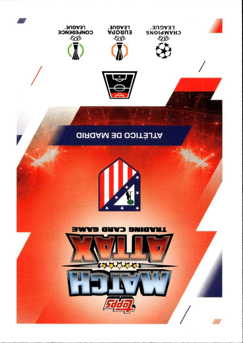 Julián Álvarez – Atlético Madrid · 2025-26 Topps Match Attax UEFA Club Competitions #412 Counter Attax – back