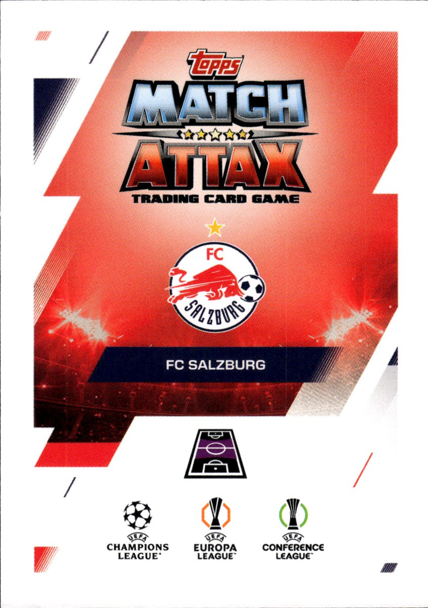 Mads Bidstrup – FC Salzburg · 2025-26 Topps Match Attax UEFA Club Competitions Heritage – back