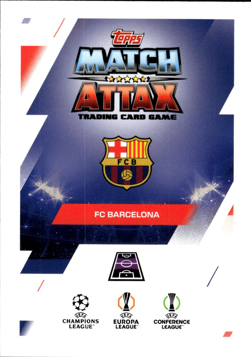 Xavi Hernández – FC Barcelona · 2025-26 Topps Match Attax UEFA Club Competitions #349 Cup Champion – back