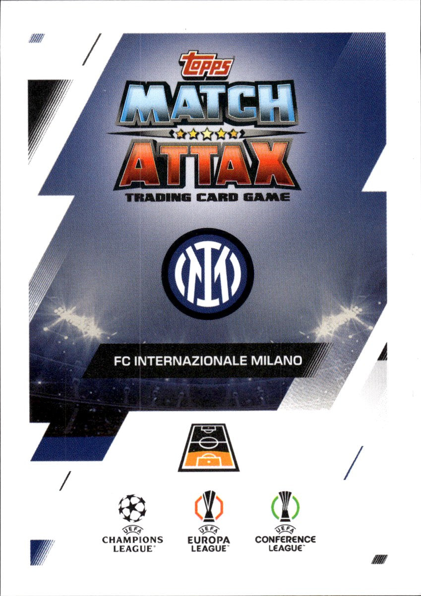 Denzel Dumfries – Inter · 2025-26 Topps Match Attax UEFA Club Competitions Stealth Strike – back