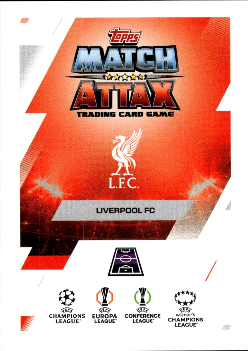 Ryan Gravenberch – Liverpool · 2025-26 Topps Match Attax Extra UEFA Club Competitions Kings of Europe – back