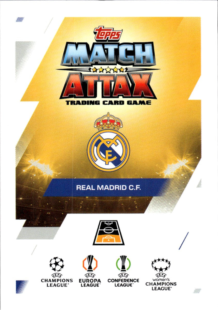 Trent Alexander-Arnold – Real Madrid · 2025-26 Topps Match Attax Extra UEFA Club Competitions #181 Wingman – back
