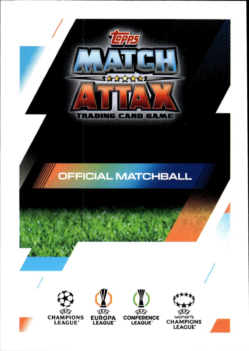 Official Matchball · 2025-26 Topps Match Attax UEFA Club Competitions #314 – back