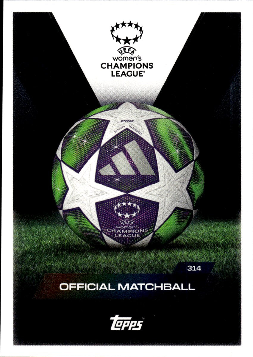 Official Matchball · 2025-26 Topps Match Attax UEFA Club Competitions #314 – front