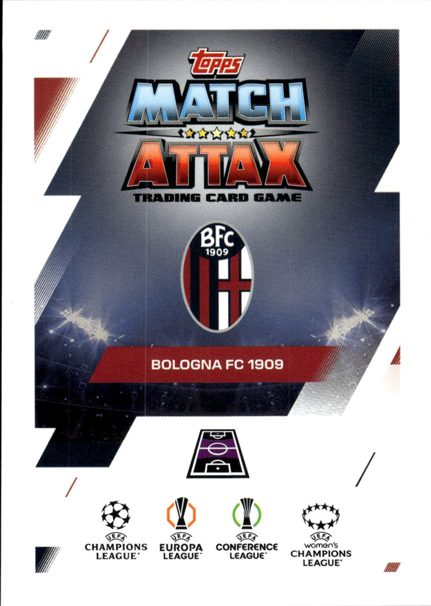 Federico Bernardeschi – Bologna · 2025-26 Topps Match Attax Extra UEFA Club Competitions #198 Wingman – back