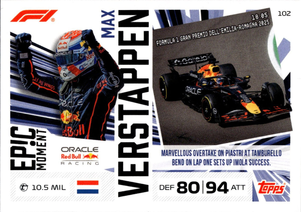 2026 Topps Turbo Attax F1 #102