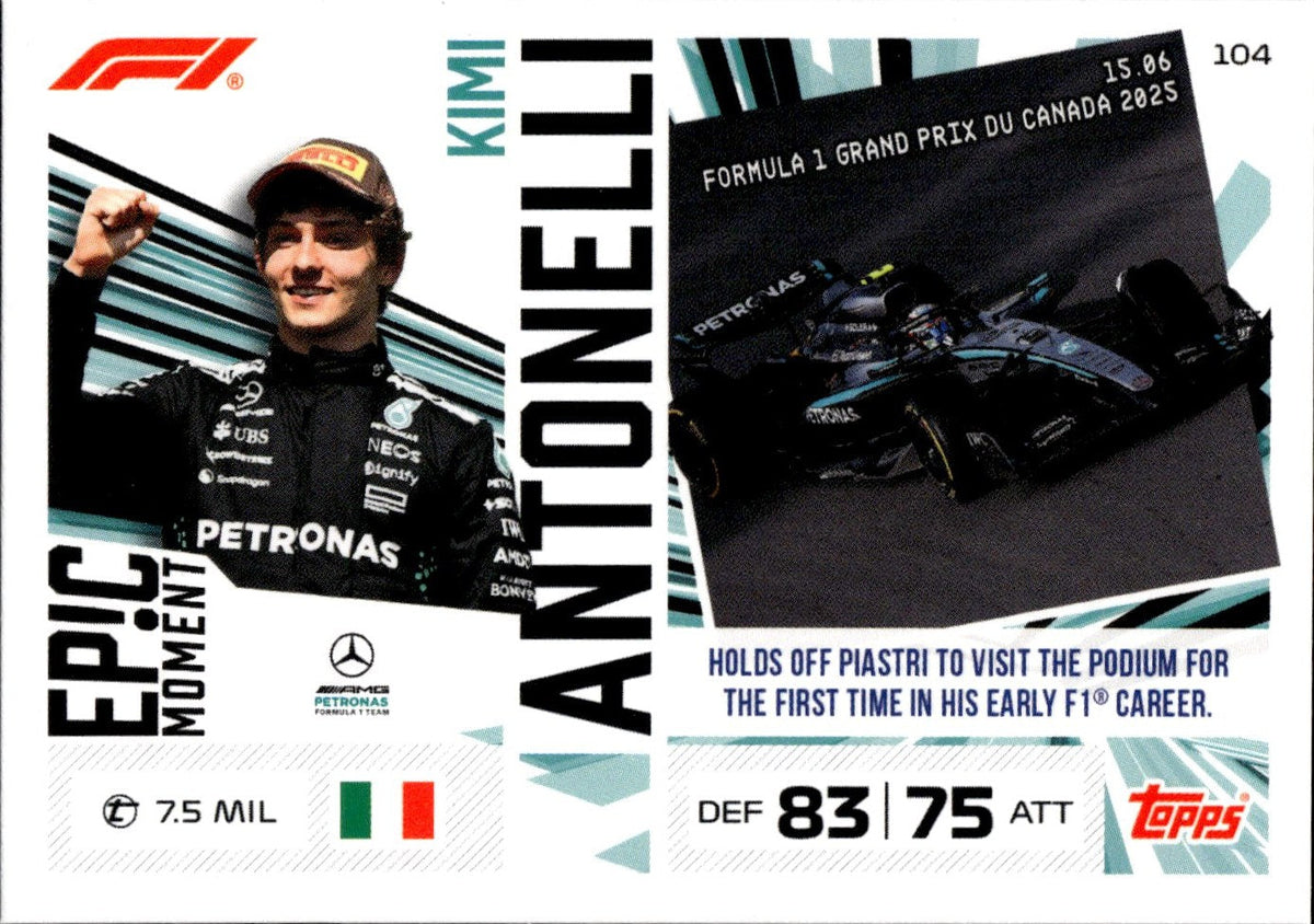 2026 Topps Turbo Attax F1 #104