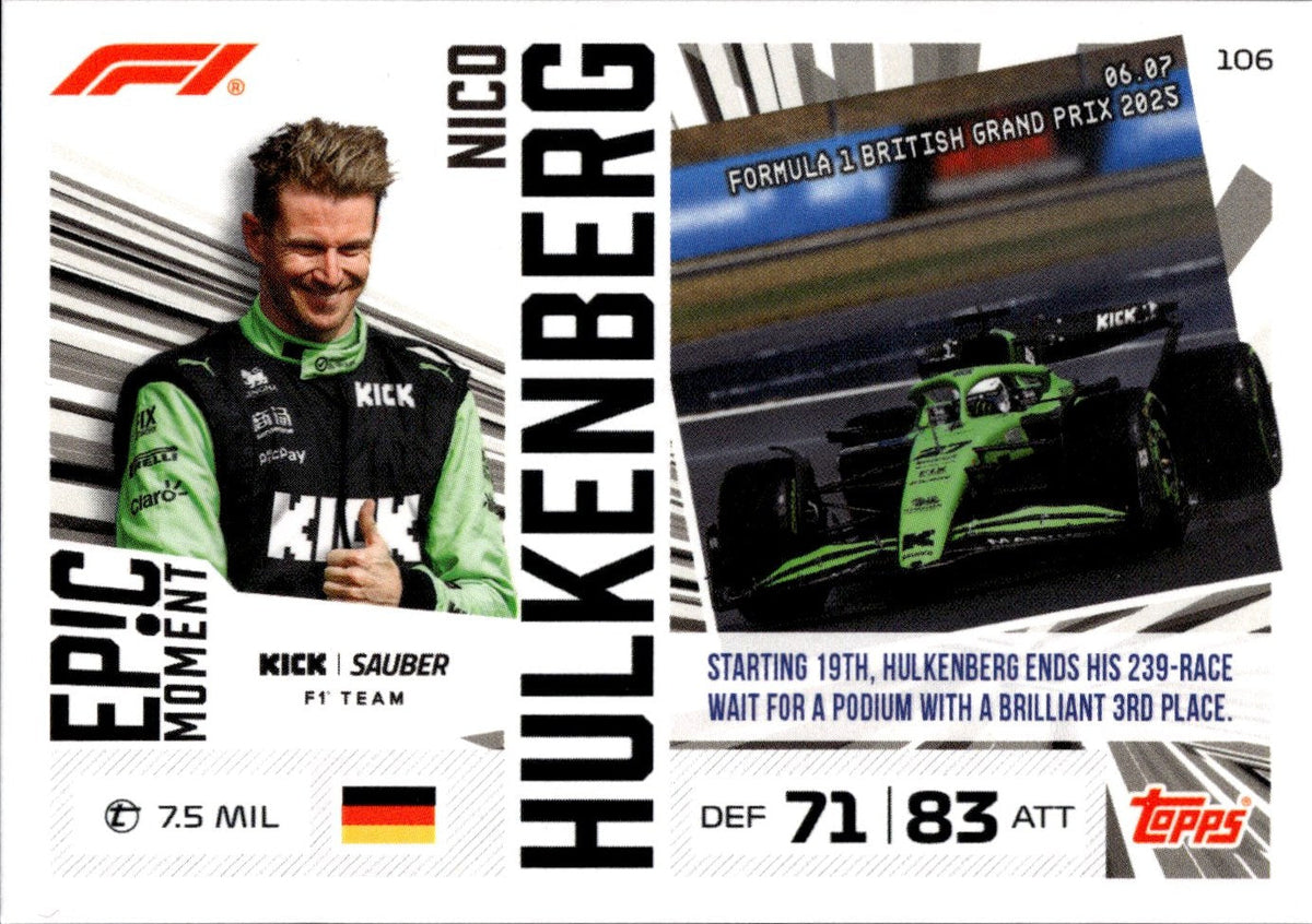 2026 Topps Turbo Attax F1 #106