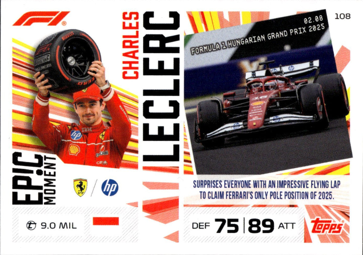 2026 Topps Turbo Attax F1 #108