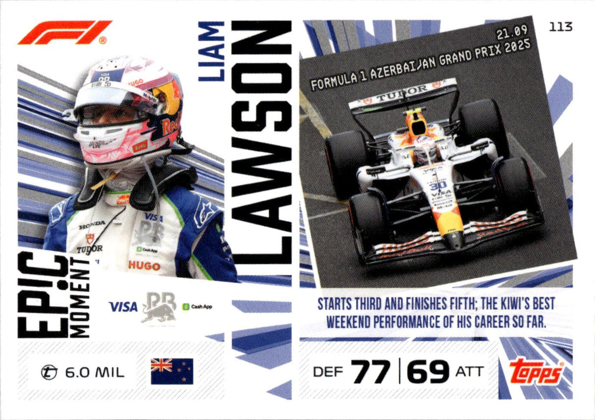 2026 Topps Turbo Attax F1 #113