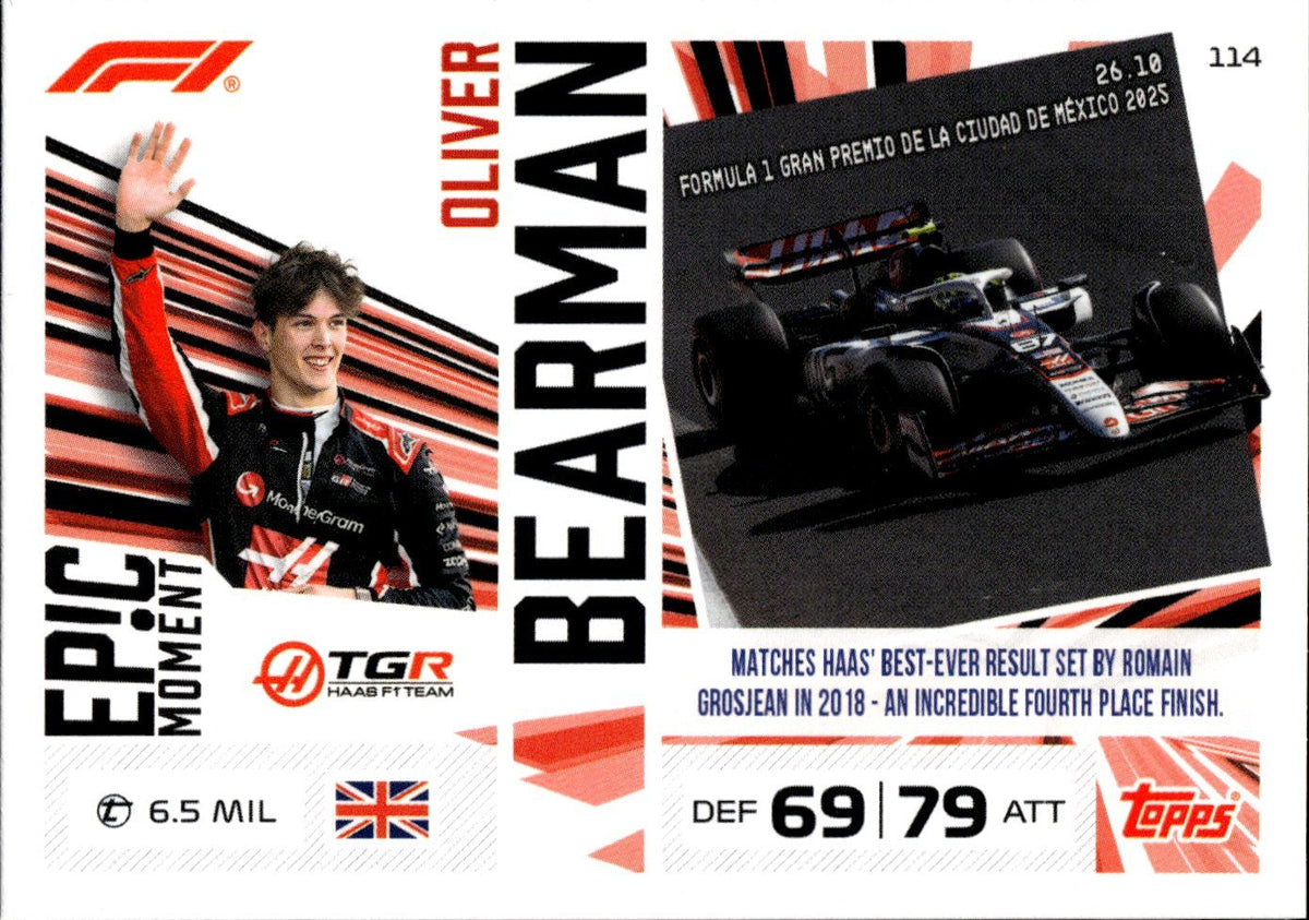 2026 Topps Turbo Attax F1 #114