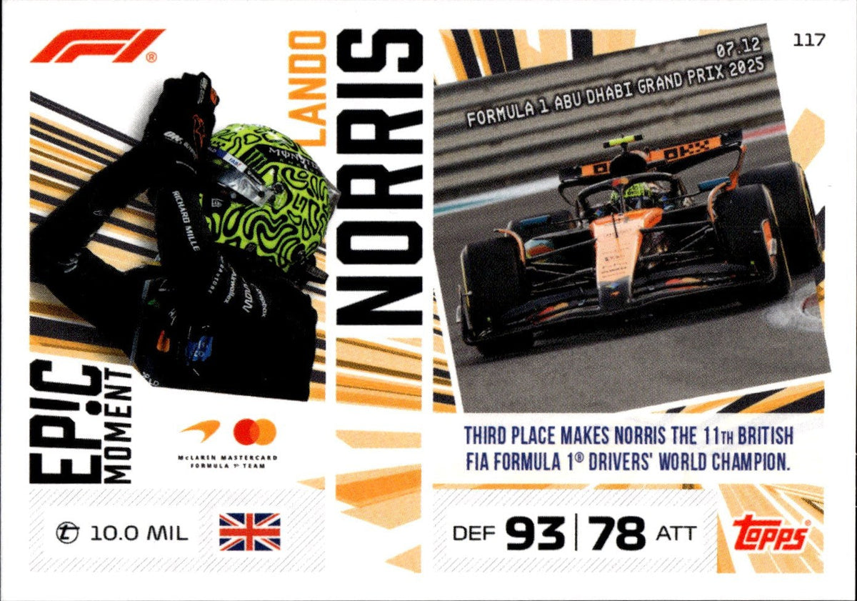 2026 Topps Turbo Attax F1 #117