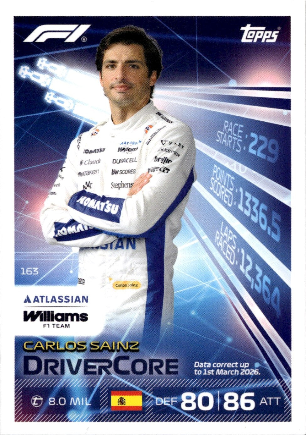2026 Topps Turbo Attax F1 #163