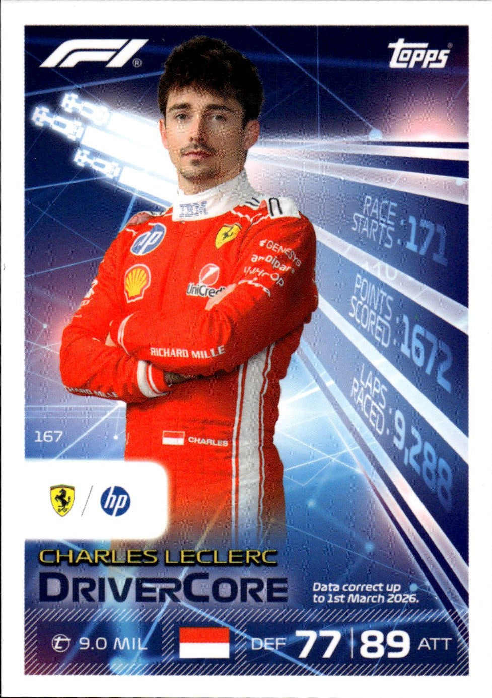 2026 Topps Turbo Attax F1 #167